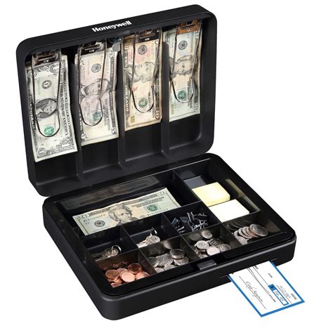 honeywell 12 inch steel security cash box|honeywell deluxe steel cash box.